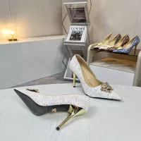 Cheap Versace High-Heeled Shoes For Women #1341722 Replica Wholesale [$82.00 USD] [ITEM#1341722] on Replica Versace High-Heeled Shoes