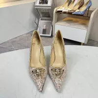 Cheap Versace High-Heeled Shoes For Women #1341723 Replica Wholesale [$82.00 USD] [ITEM#1341723] on Replica Versace High-Heeled Shoes