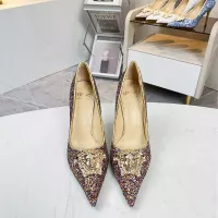 Cheap Versace High-Heeled Shoes For Women #1341724 Replica Wholesale [$82.00 USD] [ITEM#1341724] on Replica Versace High-Heeled Shoes