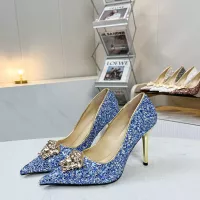 Cheap Versace High-Heeled Shoes For Women #1341725 Replica Wholesale [$82.00 USD] [ITEM#1341725] on Replica Versace High-Heeled Shoes