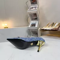 Cheap Versace High-Heeled Shoes For Women #1341725 Replica Wholesale [$82.00 USD] [ITEM#1341725] on Replica Versace High-Heeled Shoes