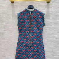 Cheap Louis Vuitton LV Dresses Sleeveless For Women #1342006 Replica Wholesale [$82.00 USD] [ITEM#1342006] on Replica Louis Vuitton LV Dresses