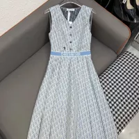 Cheap Christian Dior Dresses Sleeveless For Women #1342023 Replica Wholesale [$102.00 USD] [ITEM#1342023] on Replica Christian Dior Dresses