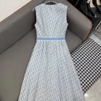 Cheap Christian Dior Dresses Sleeveless For Women #1342023 Replica Wholesale [$102.00 USD] [ITEM#1342023] on Replica Christian Dior Dresses