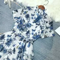 Cheap Christian Dior Dresses Short Sleeved For Women #1342024 Replica Wholesale [$115.00 USD] [ITEM#1342024] on Replica Christian Dior Dresses
