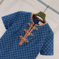 Cheap Gucci Dresses Short Sleeved For Women #1342025 Replica Wholesale [$98.00 USD] [ITEM#1342025] on Replica Gucci Dresses