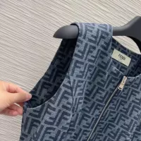 Cheap Fendi Dresses Sleeveless For Women #1342031 Replica Wholesale [$98.00 USD] [ITEM#1342031] on Replica Fendi Dresses