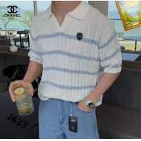 Cheap Chanel T-Shirts Short Sleeved For Men #1342082 Replica Wholesale [$42.00 USD] [ITEM#1342082] on Replica Chanel T-Shirts