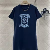 Cheap Louis Vuitton LV Dresses Short Sleeved For Women #1342218 Replica Wholesale [$82.00 USD] [ITEM#1342218] on Replica Louis Vuitton LV Dresses