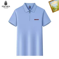 Cheap Prada T-Shirts Short Sleeved For Men #1342233 Replica Wholesale [$34.00 USD] [ITEM#1342233] on Replica Prada T-Shirts