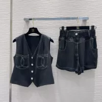 Cheap Chanel Tracksuits Sleeveless For Women #1342247 Replica Wholesale [$195.00 USD] [ITEM#1342247] on Replica Chanel Tracksuits