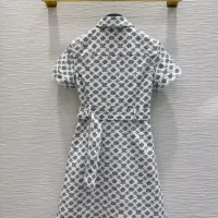 Cheap Louis Vuitton LV Dresses Short Sleeved For Women #1342270 Replica Wholesale [$130.00 USD] [ITEM#1342270] on Replica Louis Vuitton LV Dresses