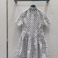 Cheap Louis Vuitton LV Dresses Short Sleeved For Women #1342276 Replica Wholesale [$118.00 USD] [ITEM#1342276] on Replica Louis Vuitton LV Dresses