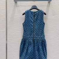 Cheap Louis Vuitton LV Dresses Sleeveless For Women #1342279 Replica Wholesale [$125.00 USD] [ITEM#1342279] on Replica Louis Vuitton LV Dresses