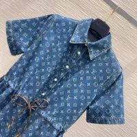 Cheap Louis Vuitton LV Dresses Short Sleeved For Women #1342284 Replica Wholesale [$132.00 USD] [ITEM#1342284] on Replica Louis Vuitton LV Dresses