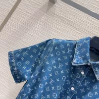 Cheap Louis Vuitton LV Dresses Short Sleeved For Women #1342284 Replica Wholesale [$132.00 USD] [ITEM#1342284] on Replica Louis Vuitton LV Dresses