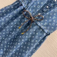 Cheap Louis Vuitton LV Dresses Short Sleeved For Women #1342284 Replica Wholesale [$132.00 USD] [ITEM#1342284] on Replica Louis Vuitton LV Dresses