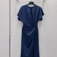 Cheap Celine Dresses Short Sleeved For Women #1342352 Replica Wholesale [$118.00 USD] [ITEM#1342352] on Replica Celine Dresses