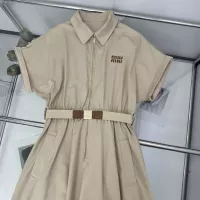 Cheap MIU MIU Dresses Short Sleeved For Women #1342361 Replica Wholesale [$130.00 USD] [ITEM#1342361] on Replica MIU MIU Dresses