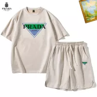 Cheap Prada Tracksuits Short Sleeved For Men #1342396 Replica Wholesale [$48.00 USD] [ITEM#1342396] on Replica Prada Tracksuits