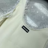 Cheap MIU MIU T-Shirts Sleeveless For Women #1342487 Replica Wholesale [$56.00 USD] [ITEM#1342487] on Replica MIU MIU T-Shirts