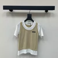 Cheap MIU MIU T-Shirts Short Sleeved For Women #1342489 Replica Wholesale [$98.00 USD] [ITEM#1342489] on Replica MIU MIU T-Shirts