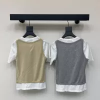Cheap MIU MIU T-Shirts Short Sleeved For Women #1342489 Replica Wholesale [$98.00 USD] [ITEM#1342489] on Replica MIU MIU T-Shirts