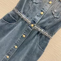 Cheap Chanel Dresses Sleeveless For Women #1342495 Replica Wholesale [$150.00 USD] [ITEM#1342495] on Replica Chanel Dresses