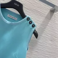 Cheap Christian Dior Dresses Sleeveless For Women #1342497 Replica Wholesale [$122.00 USD] [ITEM#1342497] on Replica Christian Dior Dresses