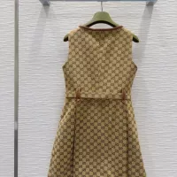 Cheap Gucci Dresses Sleeveless For Women #1342499 Replica Wholesale [$135.00 USD] [ITEM#1342499] on Replica Gucci Dresses