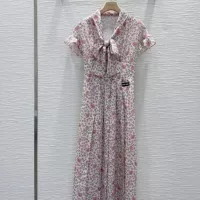 Cheap MIU MIU Dresses Short Sleeved For Women #1342502 Replica Wholesale [$125.00 USD] [ITEM#1342502] on Replica MIU MIU Dresses