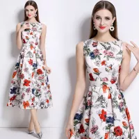 Cheap Christian Dior Dresses Sleeveless For Women #1342515 Replica Wholesale [$80.00 USD] [ITEM#1342515] on Replica Christian Dior Dresses