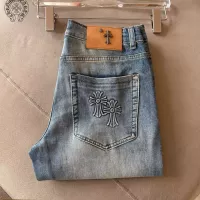 Cheap Chrome Hearts Jeans For Men #1342528 Replica Wholesale [$48.00 USD] [ITEM#1342528] on Replica Chrome Hearts Jeans