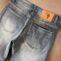 Cheap Chrome Hearts Jeans For Men #1342528 Replica Wholesale [$48.00 USD] [ITEM#1342528] on Replica Chrome Hearts Jeans