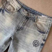 Cheap Chrome Hearts Jeans For Men #1342529 Replica Wholesale [$48.00 USD] [ITEM#1342529] on Replica Chrome Hearts Jeans