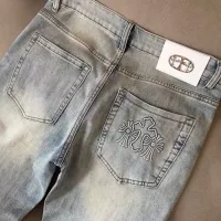 Cheap Chrome Hearts Jeans For Men #1342529 Replica Wholesale [$48.00 USD] [ITEM#1342529] on Replica Chrome Hearts Jeans
