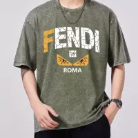 Cheap Fendi T-Shirts Short Sleeved For Men #1342671 Replica Wholesale [$45.00 USD] [ITEM#1342671] on Replica Fendi T-Shirts
