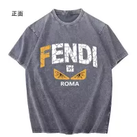 Cheap Fendi T-Shirts Short Sleeved For Men #1342672 Replica Wholesale [$45.00 USD] [ITEM#1342672] on Replica Fendi T-Shirts