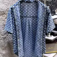 Cheap Louis Vuitton LV Jackets Short Sleeved For Men #1342693 Replica Wholesale [$64.00 USD] [ITEM#1342693] on Replica Louis Vuitton LV Jackets