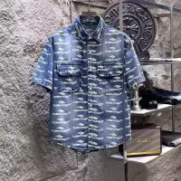 Cheap Balenciaga Jackets Short Sleeved For Men #1342695 Replica Wholesale [$64.00 USD] [ITEM#1342695] on Replica Balenciaga Jackets