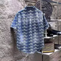 Cheap Balenciaga Jackets Short Sleeved For Men #1342695 Replica Wholesale [$64.00 USD] [ITEM#1342695] on Replica Balenciaga Jackets