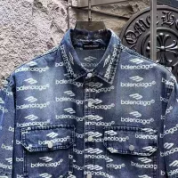 Cheap Balenciaga Jackets Short Sleeved For Men #1342695 Replica Wholesale [$64.00 USD] [ITEM#1342695] on Replica Balenciaga Jackets