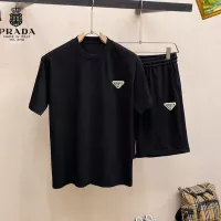 Cheap Prada Tracksuits Short Sleeved For Men #1343118 Replica Wholesale [$48.00 USD] [ITEM#1343118] on Replica Prada Tracksuits