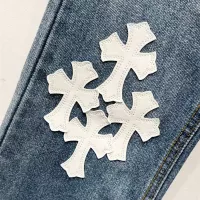 Cheap Chrome Hearts Jeans For Men #1343538 Replica Wholesale [$60.00 USD] [ITEM#1343538] on Replica Chrome Hearts Jeans