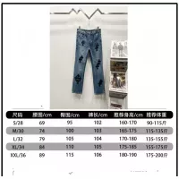Cheap Chrome Hearts Jeans For Men #1343541 Replica Wholesale [$60.00 USD] [ITEM#1343541] on Replica Chrome Hearts Jeans