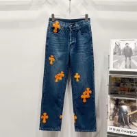 Cheap Chrome Hearts Jeans For Men #1343542 Replica Wholesale [$60.00 USD] [ITEM#1343542] on Replica Chrome Hearts Jeans