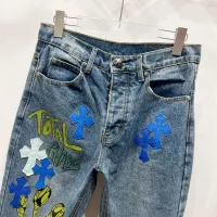 Cheap Chrome Hearts Jeans For Men #1343543 Replica Wholesale [$60.00 USD] [ITEM#1343543] on Replica Chrome Hearts Jeans