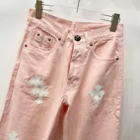 Cheap Chrome Hearts Jeans For Men #1343545 Replica Wholesale [$64.00 USD] [ITEM#1343545] on Replica Chrome Hearts Jeans