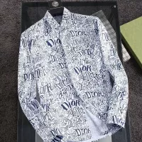 Cheap Christian Dior Shirts Long Sleeved For Men #1343584 Replica Wholesale [$52.00 USD] [ITEM#1343584] on Replica Christian Dior Shirts