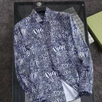 Cheap Christian Dior Shirts Long Sleeved For Men #1343585 Replica Wholesale [$52.00 USD] [ITEM#1343585] on Replica Christian Dior Shirts